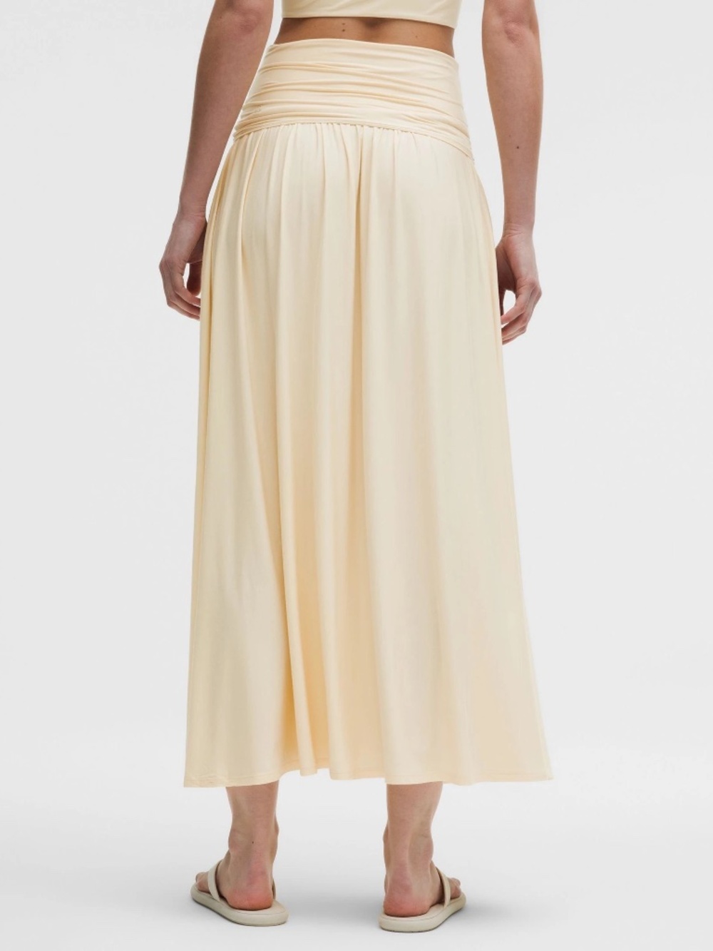 Lululemon 2-in-1 Maxi Dress / Skirt | Butter Cream Yellow | Small | NWT - Picture 3 of 5